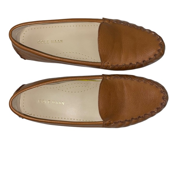 Cole Haan Women's Evelyn Driver Loafer Moccasin Shoes 5.5 Tan Brown Leather - Picture 7 of 14